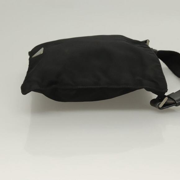 PRADA Shoulder Bag Nylon Black Silver - Picture 4 of 12